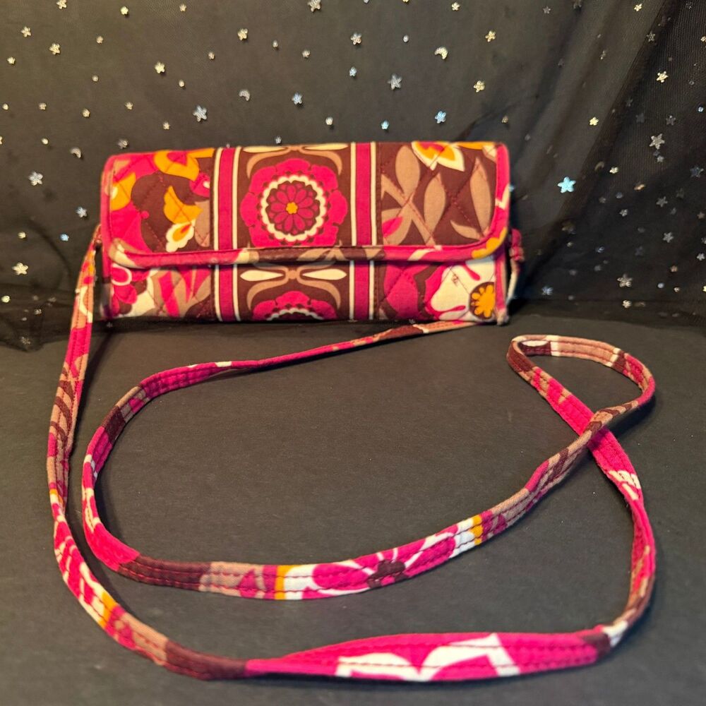 Vera Bradley Carnaby Crossbody Wallet Purse Retired 2009